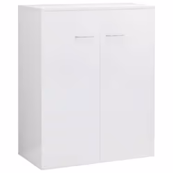 Buffet - Non spécifié - Non spécifié - 2 portes - Bois dingénierie - Blanc brillant