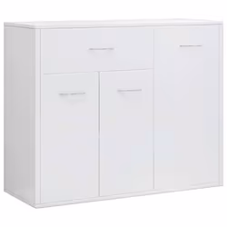 Buffet bahut commode armoire meuble de rangement organisateur cuisine salle de sejour salon brillant 88 x 30 x 70 cm boi