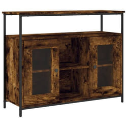 Buffet - Inconnu - 100 x 35 x 80 cm - Bois dingénierie - Chêne fumé - Style classique