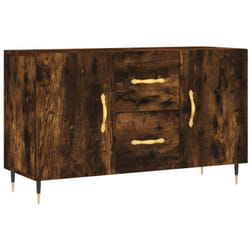 Buffet bahut commode armoire meuble de rangement organisateur cuisine salle de séjour salon 100 x 36 x 60 cm bois d'ingénierie marron