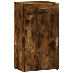 Buffet bahut commode armoire meuble de rangement organisateur cuisine salle de séjour salon 50 x 42,5 x 93 cm bois d'ingénierie marron