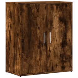 Buffet - Bois dingénierie - 60 x 31 x 70 cm - Chêne fumé - Meuble de rangement - Design contemporain