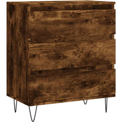 Buffet bahut commode armoire meuble de rangement organisateur cuisine salle de séjour salon 60 x 35 x 70 cm bois d'ingénierie marron