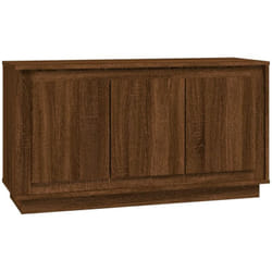 Buffet bahut commode armoire meuble de rangement organisateur cuisine salle de séjour salon 102 x 35 x 55 cm bois d'ingénierie marron