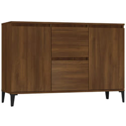 Buffet bahut commode armoire meuble de rangement organisateur cuisine salle de séjour salon 104 x 35 x 70 cm bois d'ingénierie marron