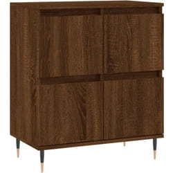 Buffet bahut commode armoire meuble de rangement organisateur cuisine salle de séjour salon 60 x 35 x 70 cm bois d'ingénierie marron
