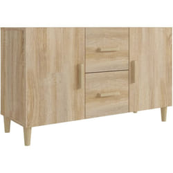 Buffet bahut commode armoire meuble de rangement organisateur cuisine salle de séjour salon sonoma 100 x 36 x 60 cm bois d'ingénierie marron