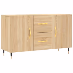 Buffet bahut - Sonoma - 100x36x60 cm - Bois dingénierie - 2 portes - Style moderne