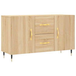 Buffet bahut - Sonoma - 100x36x60 cm - Bois dingénierie - 2 portes - Style moderne