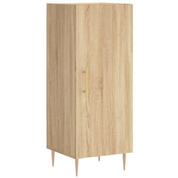 Buffet bahut commode armoire meuble de rangement organisateur cuisine salle de séjour salon sonoma 34,5 x 34 x 90 cm bois d'ingénierie marron