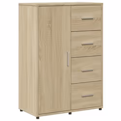 Buffet - Sonoma - 60 x 31 x 84 cm - Bois dingénierie - Rangement pratique - Design tendance