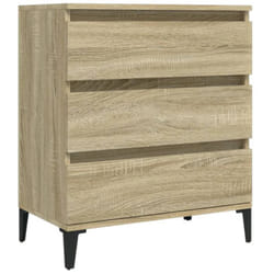 Buffet bahut commode armoire meuble de rangement organisateur cuisine salle de séjour salon sonoma 60 x 35 x 70 cm bois d'ingénierie marron