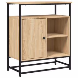 Buffet bahut - SONOMA - 69 x 35 x 80 cm - Bois dingénierie - Espace de rangement - Pieds réglables