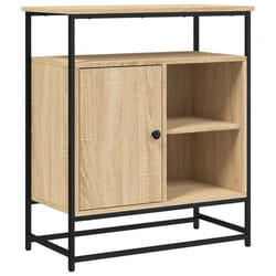 Buffet bahut - SONOMA - 69 x 35 x 80 cm - Bois dingénierie - Espace de rangement - Pieds réglables