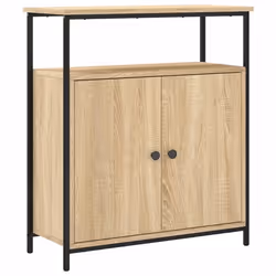 Buffet - SONOMA - 70 x 30 x 80 cm - Bois dingénierie - Pieds réglables - Rangement pratique