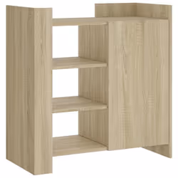 Buffet - SONOMA - 735 x 35 x 75 cm - Bois dingénierie - 2 portes - Rangement pratique