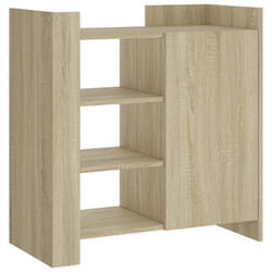 Buffet - SONOMA - 735 x 35 x 75 cm - Bois dingénierie - 2 portes - Rangement pratique