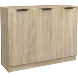 Buffet bahut commode armoire meuble de rangement organisateur cuisine salle de séjour salon sonoma 90,5 x 30 x 70 cm bois d'ingénierie marron