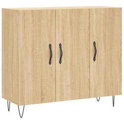 Buffet - Sonoma - 90x34x80 cm - Bois dingénierie - 2 portes - Style moderne