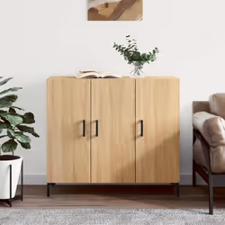Buffet - Sonoma - 90 x 34 x 80 cm - Bois dingénierie - 2 portes - Style classique