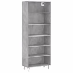 Buffet bahut - Non spécifié - 695 x 325 x 180 cm - Bois dingénierie - Pieds en métal - Gris béton