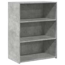 Buffet - Bois dingénierie - 70 x 41 x 93 cm - Gris béton - Meuble de rangement - Design intemporel