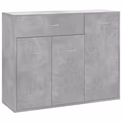 Buffet bahut - Ingénier - 88 x 30 x 70 cm - Bois dingénierie - 1 tiroir - 3 portes