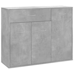 Buffet bahut - Ingénier - 88 x 30 x 70 cm - Bois dingénierie - 1 tiroir - 3 portes