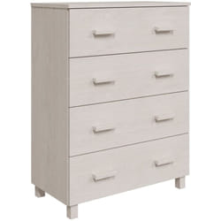 Buffet bahut commode armoire meuble de rangement organisateur cuisine salle de séjour salon 79 x 40 x 103,5 cm bois massif de pin blanc