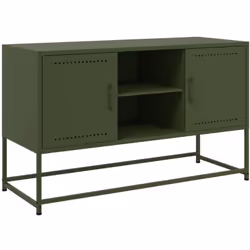 Ce buffet haut robuste de style industriel constitue un supplément intemporel à votre salon ou à votre chambre à coucher. Cad ...