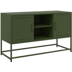 Buffet bahut commode armoire meuble de rangement organisateur cuisine salle de séjour salon haut 36 x 39 x 107 cm acier blanc