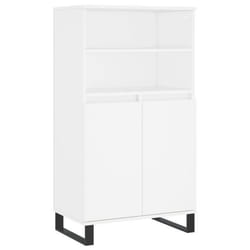 Buffet haut - Non spécifié - 60 x 36 x 110 cm - Bois dingénierie - 2 portes - Blanc
