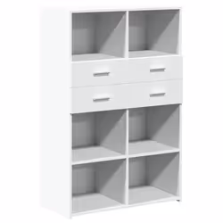 Buffet - MARQUE - Modèle - Bois dingénierie - 2 tiroirs - 80 x 425 x 124 cm