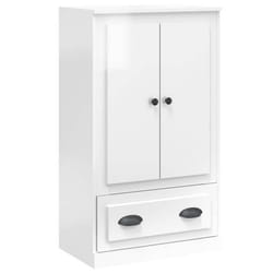 Buffet haut - Non spécifié - 60 x 355 x 1035 cm - Bois dingénierie - Blanc brillant - Design minimaliste