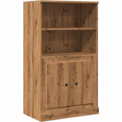 Ce superbe buffet haut ajoute un charme élégant à votre intérieur existant ! Matériau stable et durable : le bois d'ingénieri ...