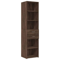 Buffet haut - MARQUE - 45 x 425 x 185 cm - Bois dingénierie - Marron - Design intemporel