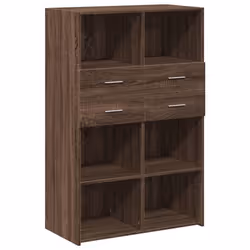 Buffet - Non spécifié - Haut 80 x 425 x 124 cm - Bois dingénierie - Marron - Multifonctionnel