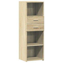 Buffet bahut commode - MARQUE - Chêne Sonoma - 40 x 425 x 124 cm - Bois dingénierie - Design intemporel