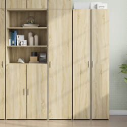 Buffet bahut commode armoire meuble de rangement organisateur cuisine salle de séjour salon haut sonoma 40 x 42,5 x 185 cm bois d'ingénierie marron