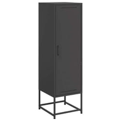 Buffet haut - Indus - 3 compartiments - Acier - Noir - 36 x 39 x 123 cm