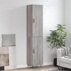 Buffet haut - HELLOSHOP26 - Sonoma - Bois dingénierie - 1 porte - 180 cm