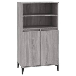 Buffet haut - SONOMA - 60 x 36 x 110 cm - Bois dingénierie - 2 portes - Style classique