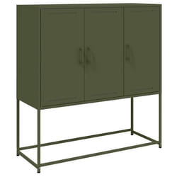 Buffet haut - Indus - Olive - 1005 x 39 x 107 cm - 6 compartiments - Métal