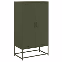 Buffet haut - Indus - Olive - 685 x 385 x 123 cm - 6 compartiments - Métal