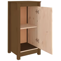 Buffet - Bois Massif - 39 x 35 x 80 cm - Marron - Armoire de Rangement - Cuisine/Salle de Séjour