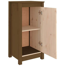 Buffet - Bois Massif - 39 x 35 x 80 cm - Marron - Armoire de Rangement - Cuisine/Salle de Séjour