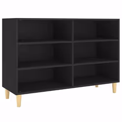 Buffet - In - Meuble de rangement - Noir - 1035 x 35 x 70 cm - Style scandinave moderne