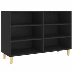 Buffet - In - Meuble de rangement - Noir - 1035 x 35 x 70 cm - Style scandinave moderne
