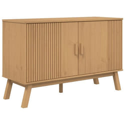 Buffet - OLDEN - 114x43x735 cm - Bois massif - Design scandinave - 2 portes