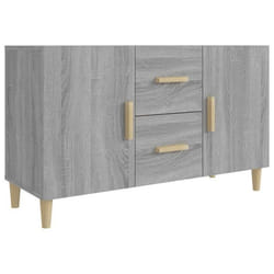 Buffet - Sonoma - 100 x 36 x 60 cm - Bois dingénierie - 2 portes - 2 tiroirs